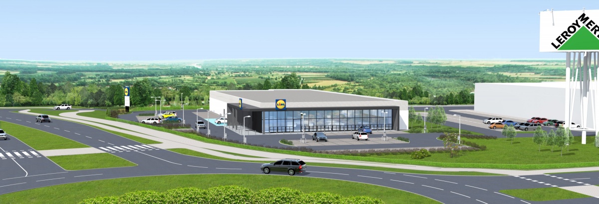 LIDL – PAWILON HANDLOWO USŁUGOWY - BŁONIE